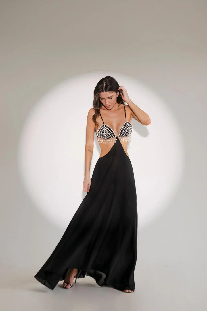 Vestido Santorini Búzios Preto - Flay Brand